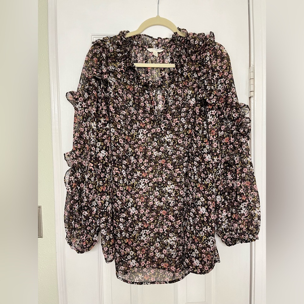 Terra & Sky 2X Floral Blouse 🌸